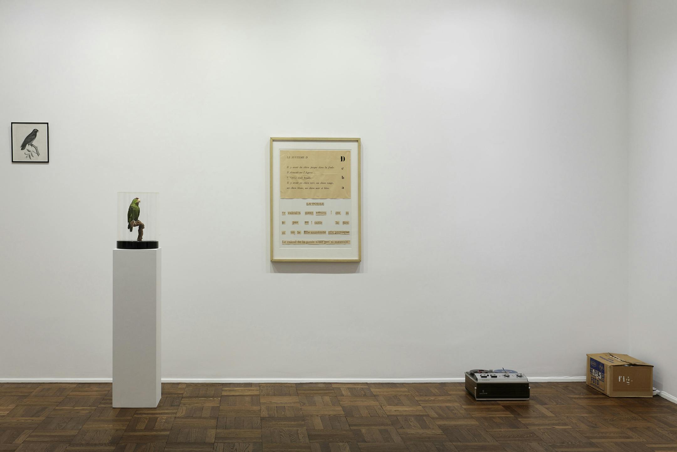 Art by Marcel Broodthaers for the Walker exhibit "Question the Wall Itself." Provided