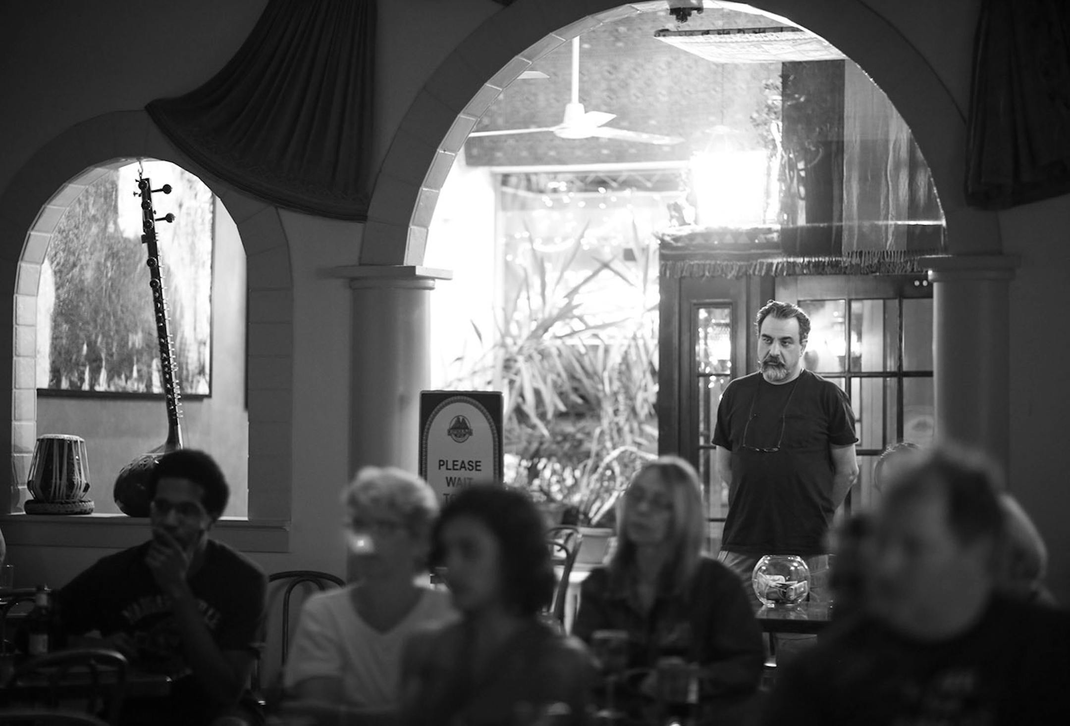 Khyber Pass owner Emel Sherzad listened to Red Planet perform the late set at his cafe earlier this month.