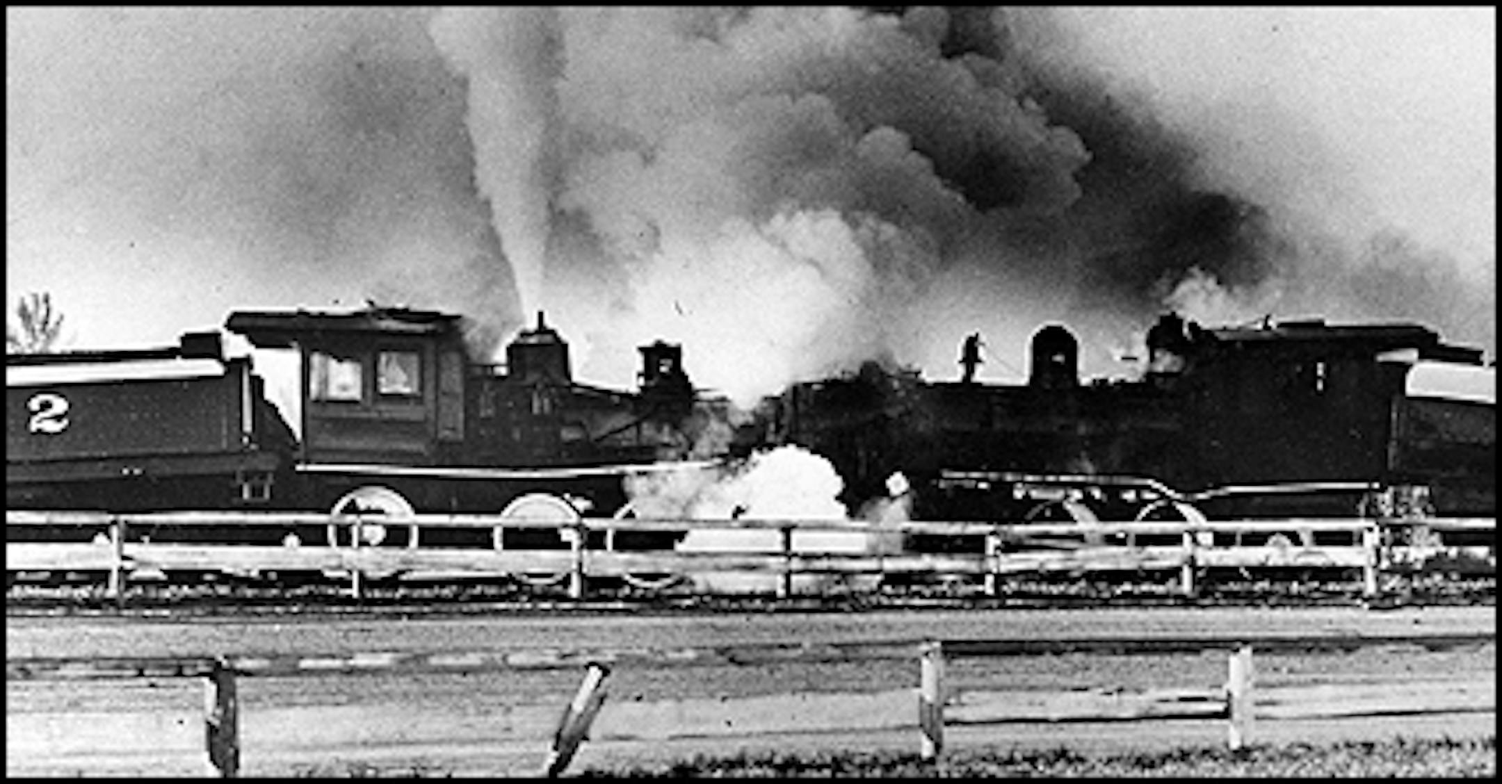 Locomotives collide at State Fair
