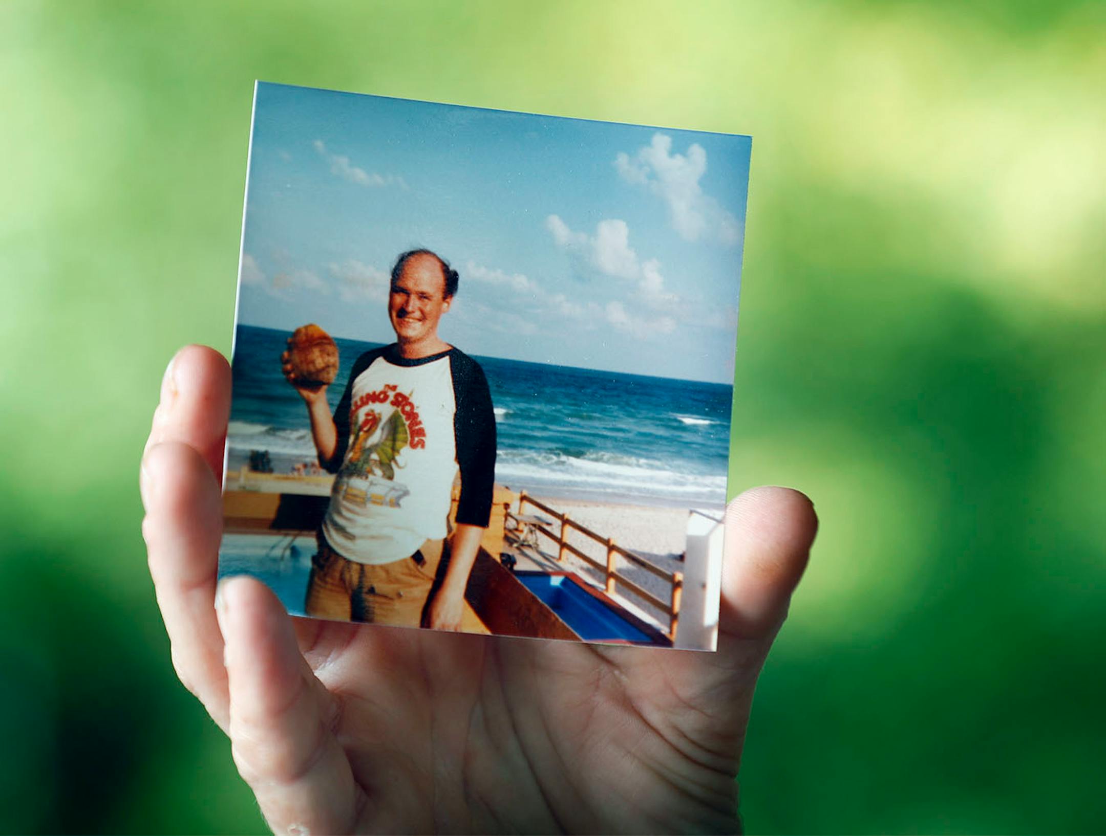 Barbara Behrend widow of Joseph Behrend held a photograph of her husband Monday August 15, 2016 in Delano, MN.