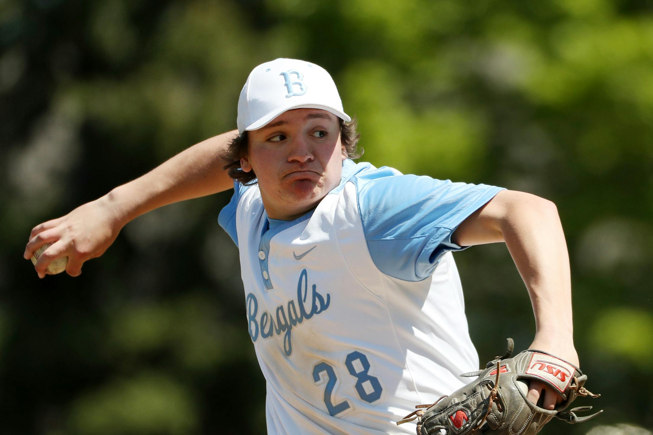 Minnesota high school baseball seasons will start a week earlier beginning next year so pitchers, such as Blaine's Seth Miller (pictured), can receive focused instruction and conditioning to prevent arm injuries.