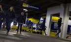 Black Friday Blue Line Metro Transit riders disembark at the Mall of America station in Bloomington November 27, 2015. (Courtney Perry/Special to the 