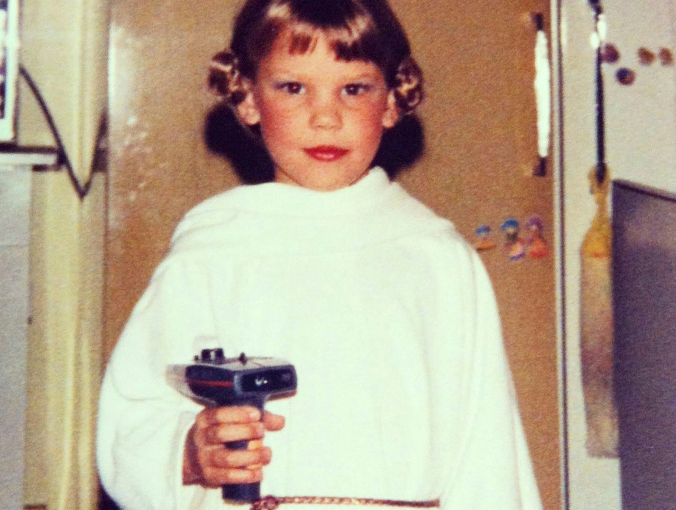 Cara Anderson of Plymouth in her favorite costume circa 1983: Princess Leia.