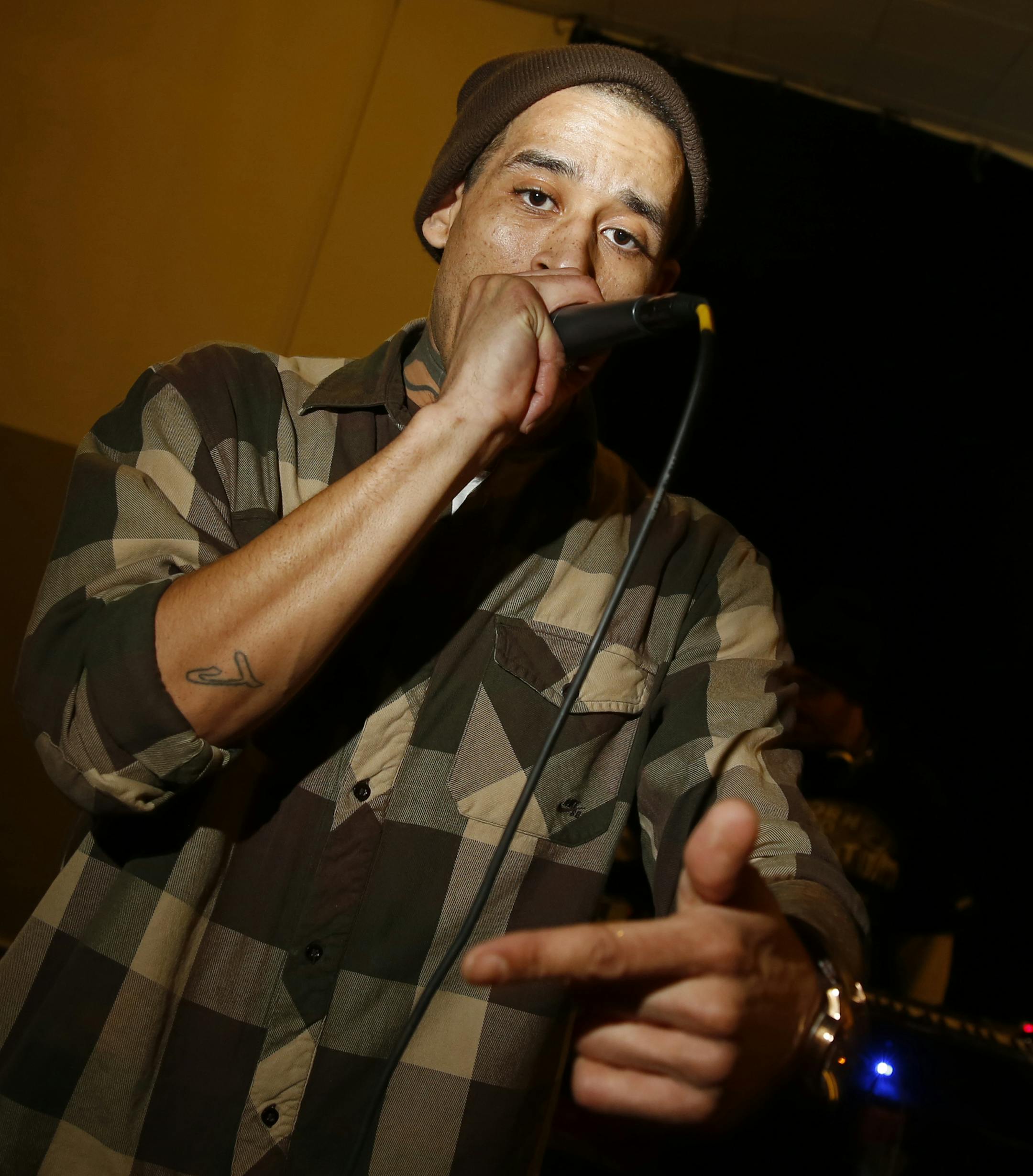 Haphduzn, a.k.a. Jordan Wallingford is the south Minneapolis rapper who is the opening act for the Welcome to Minnesota tour featuring Brother Ali and Atmosphere. ]rtsong-taatarii@startribune.com ORG XMIT: MIN1302182005344269 ORG XMIT: MIN1305200920031025