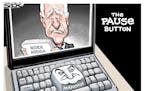 Sack cartoon: Manchin on the Biden agenda