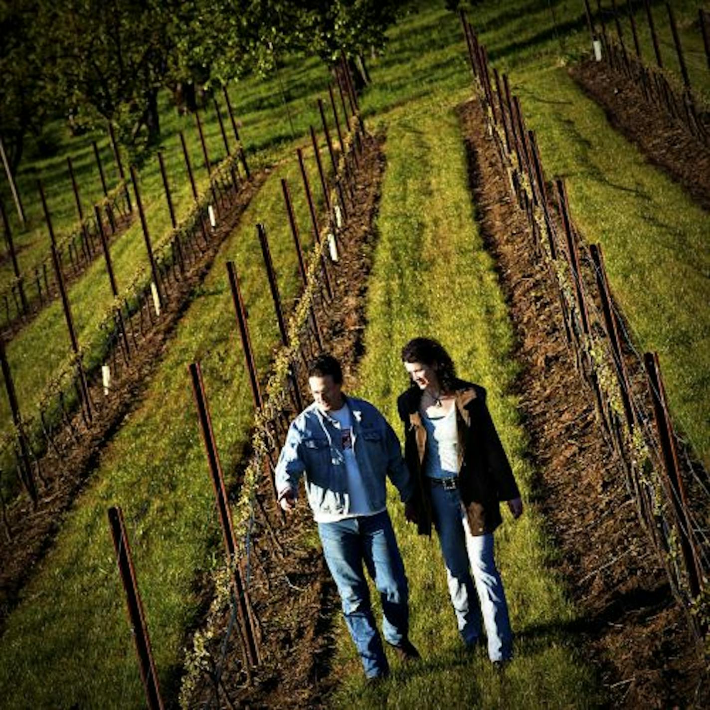 Scott and Annie Shull of Raptor Ridge Winery in Oregon.