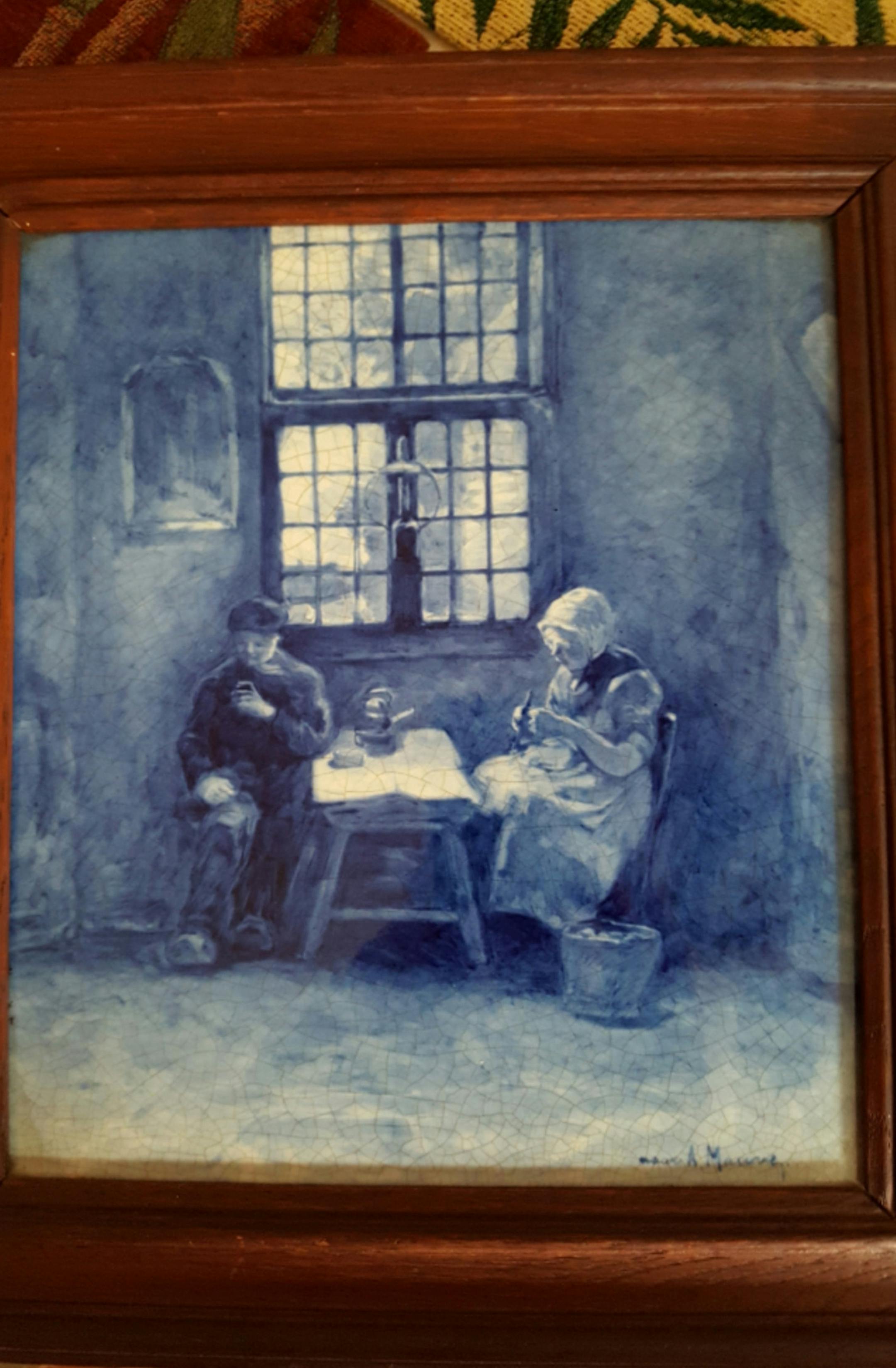 This charming genre scene was created by a company sometimes called Royal Delft. (Handout/TNS) ORG XMIT: 1223985
