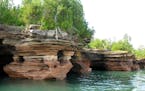 Limestone doesn&#x2019;t stand a chance against Superior&#x2019;s waves; sea caves dot the Apostle Islands off Bayfield, Wis.