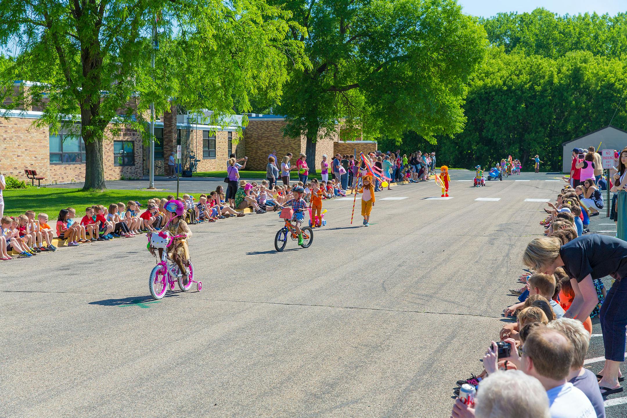 Kindergarteners on parade at Centerville Elementary School. Photo by Bob Mallory