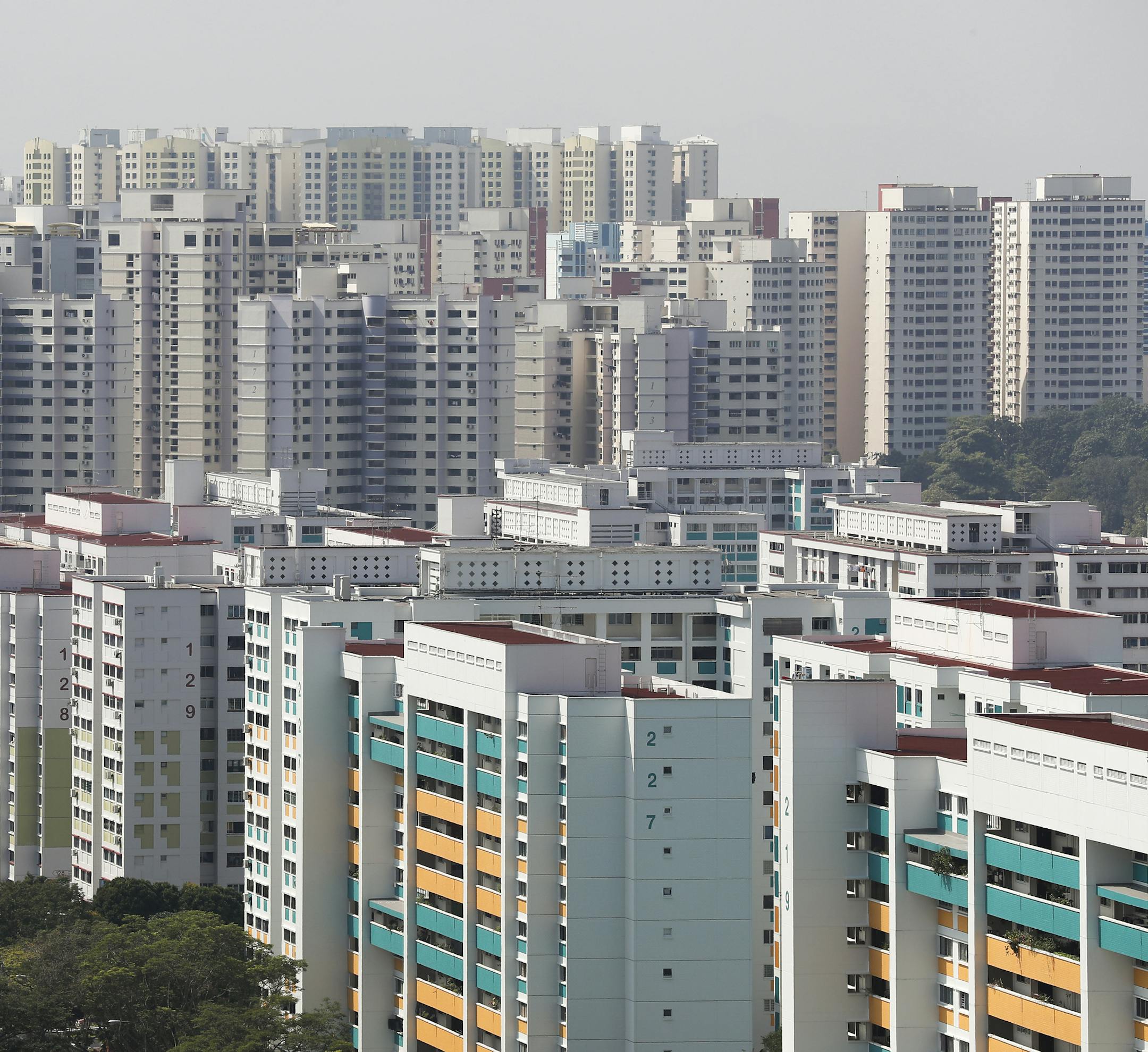 Public housing in Singapore, taken on 19 February 2018. (Singapore Press via AP Images) ORG XMIT: HOSPH