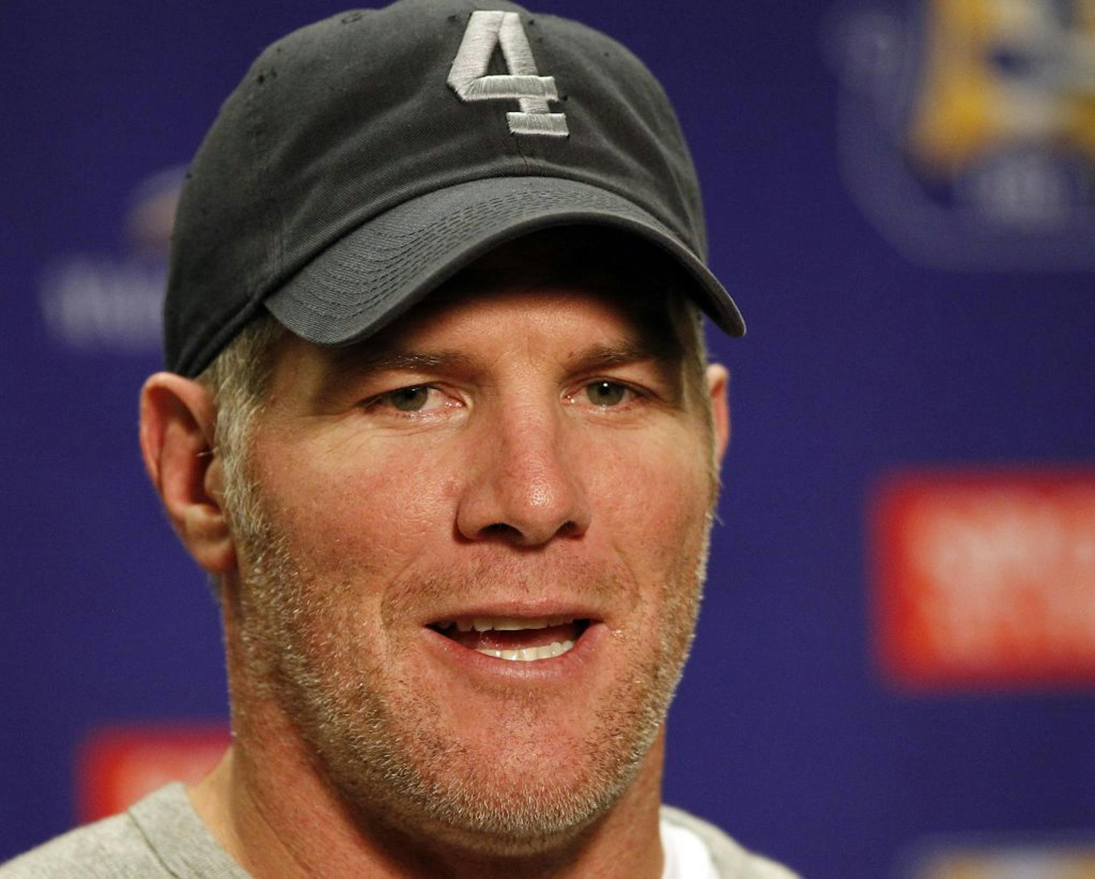 Vikings quarterback Brett Favre