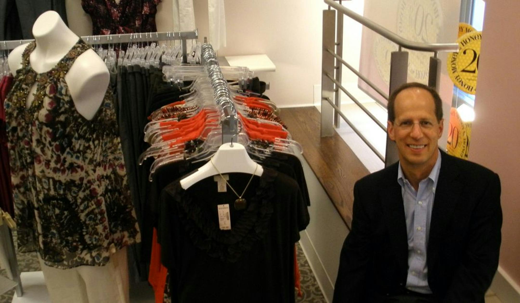 David Jaffe, CEO of Dress Barn and Maurices, in a Manhattan Dress Barn store.