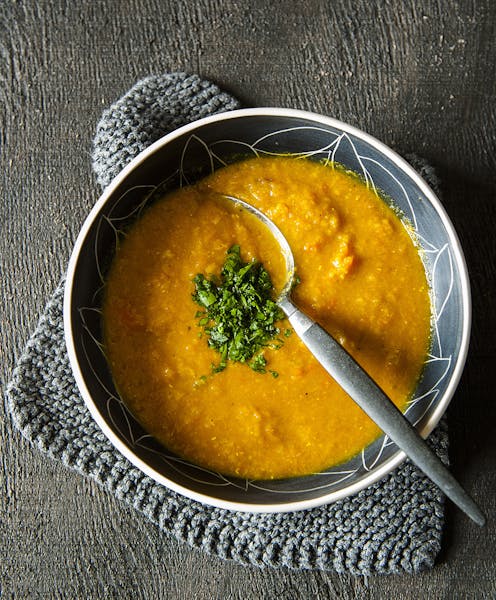Red Lentil and Orange Soup With Warming Spices.