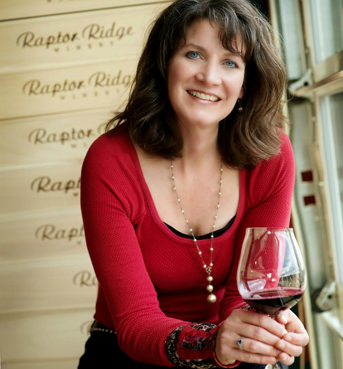 Annie Schull, owner of Raptor Ridge Vineyard.