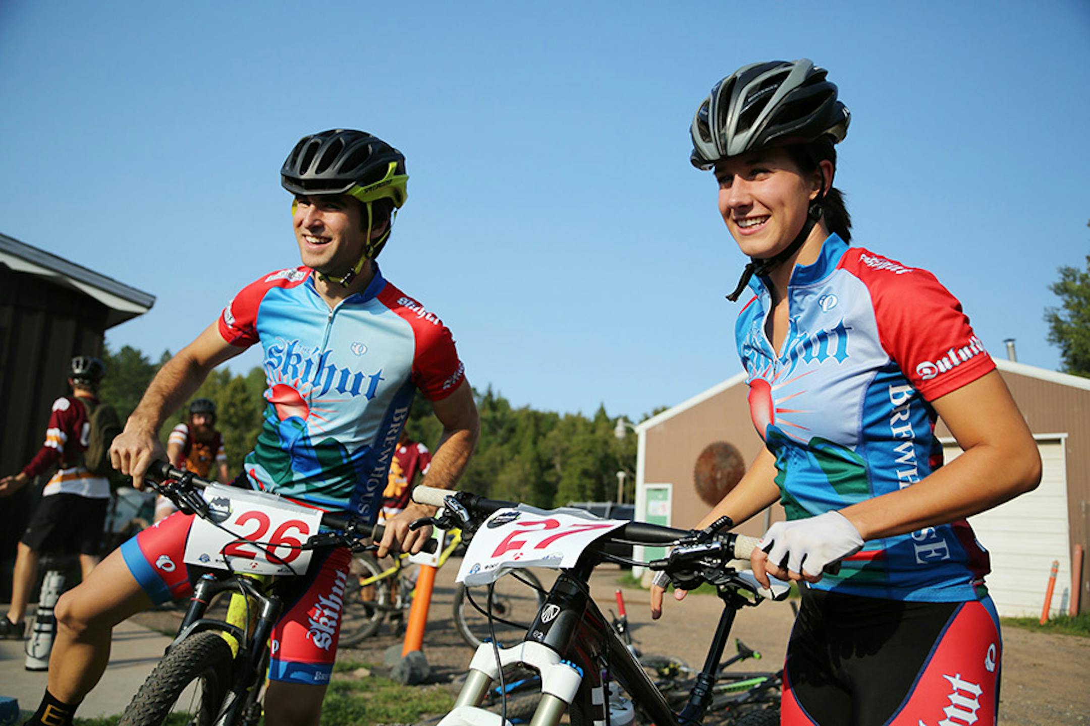 Eleanor and Mason Bacso moved to Duluth for his job about a year ago, shortly after getting married, the couple competed in a bike race Wednesday August 27 2015 near Duluth, MN. A profile on the resurgence of Duluth.