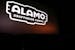 Alamo Drafthouse Cinema projected its logo onto one of the screens during a media tour July 17.
