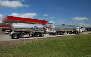 Fuel delivery – A CHS transportation tanker unloads fuel at a Cenex convenience store in Montana (Cenex is our fuel brand) CHS, Inc. is the company