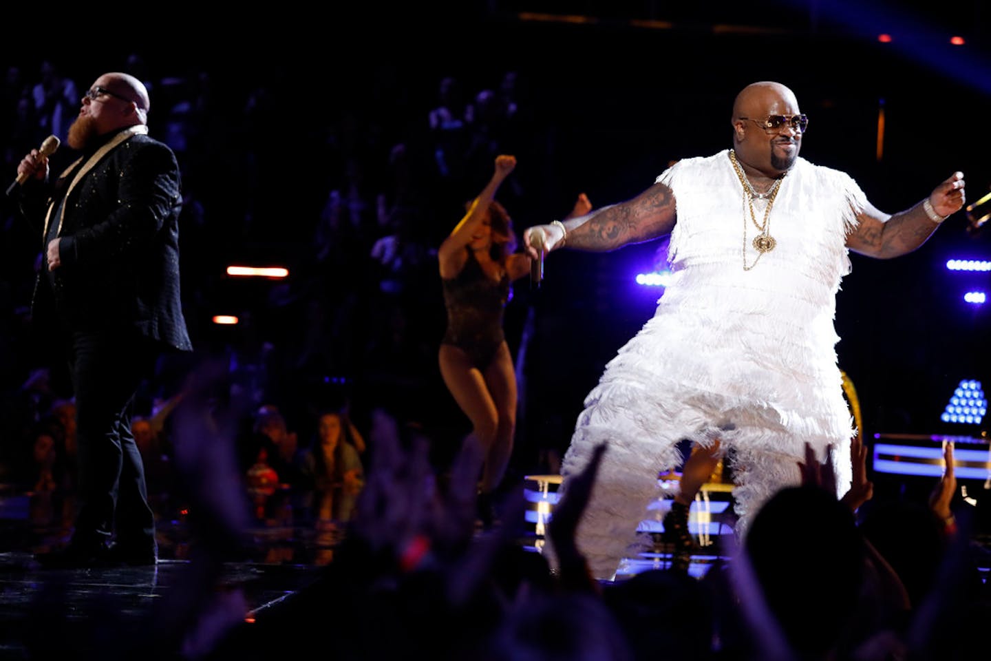 In the finale Tuesday of "The Voice," Twin Cities singer Jesse Larson sang a duo with CeeLo Green.