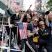 The U.S. women's soccer team is celebrated with a parade along the Canyon of Heroes on Wednesday