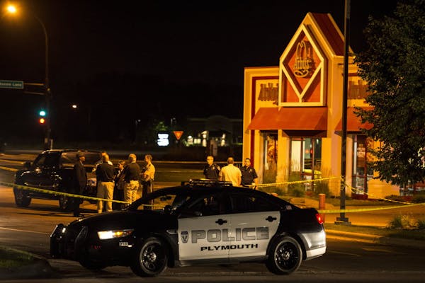 Police responded to an officer-involved shooting at an Arby's in Plymouth on Thursday, July 23, 2015