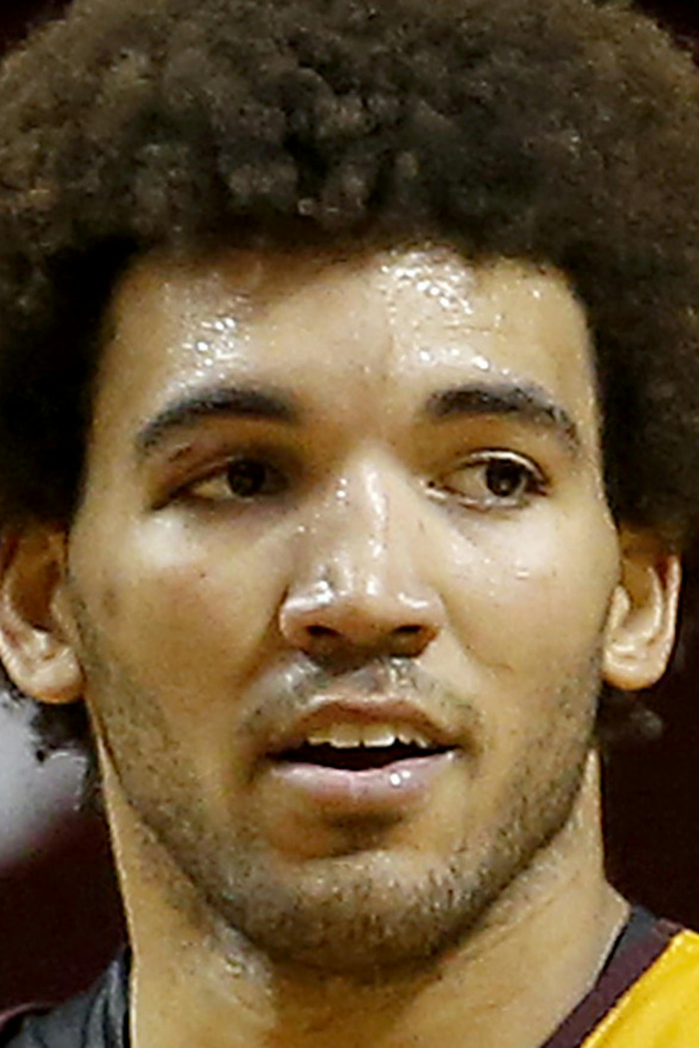 Davonte Fitzgerald (20) and Reggie Lynch (22) during a team scrimmage at Williams Arena. Both players have to sit out this season per NCAA rules. ] CARLOS GONZALEZ &#xef; cgonzalez@startribune.com - October 25, 2015, Minneapolis, MN, Williams Arena, University of Minnesota Gophers Basketball Scrimmage, ORG XMIT: MIN1510251742084050