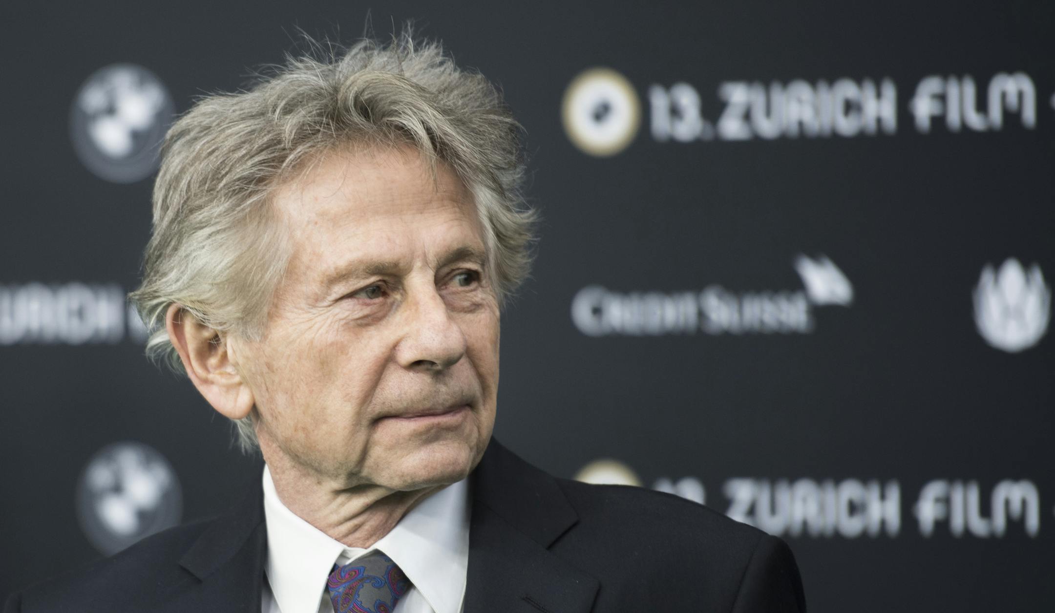 French-Polish film director Roman Polanski poses on the Green Carpet before the screening of "Based on a True Story - D'apres une histoire vraie" at the 13th Zurich Film Festival (ZFF) in Zurich, Switzerland, Monday, Oct. 2, 2017. (Ennio Leanza/Keystone via AP)