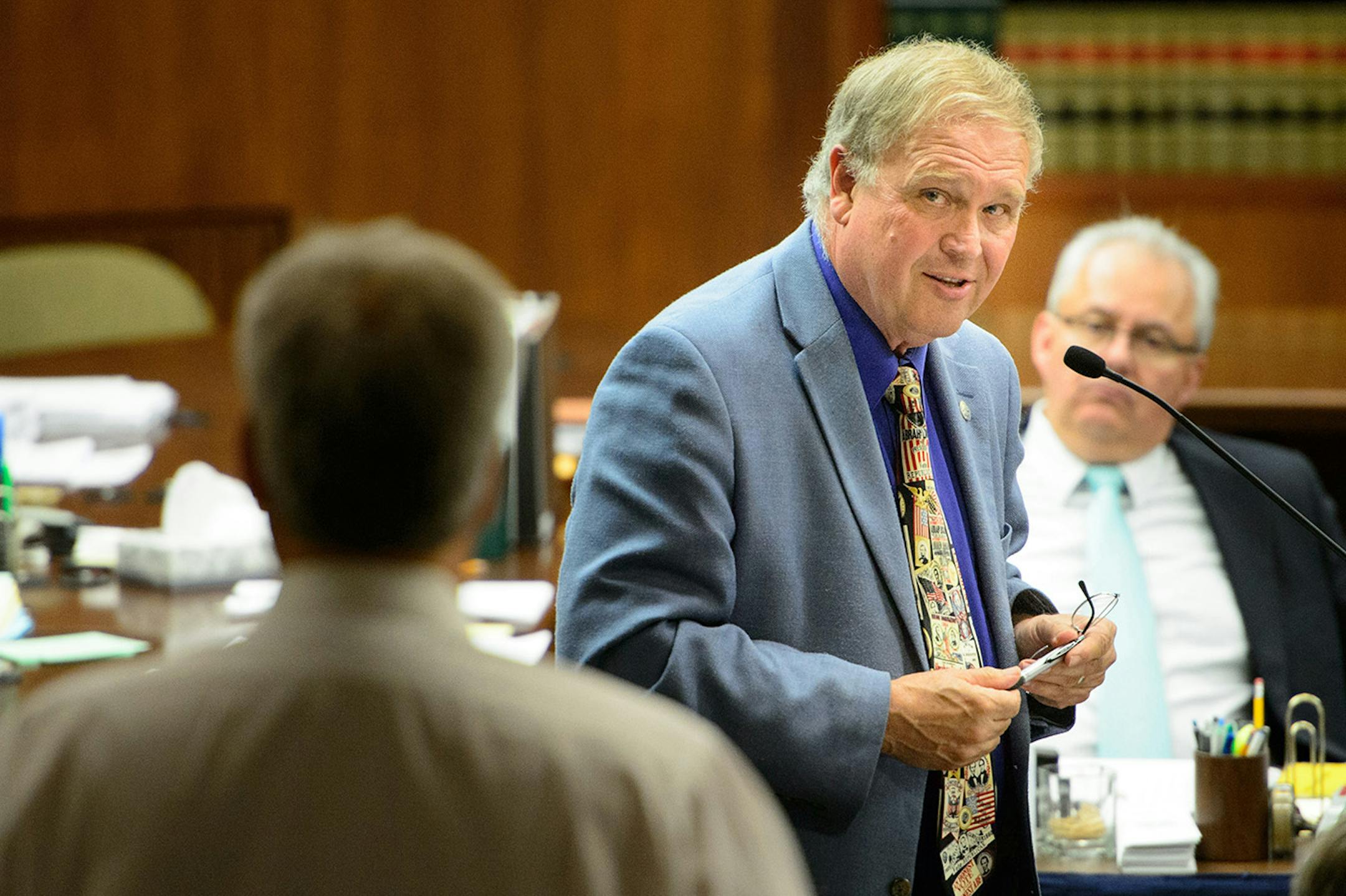 Rep. Dean Urdahl pleaded with members to pass his Legacy funding bill despite its flaws.