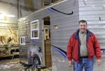 Jeffrey Drexler, above, is founder and owner of Montevideo-based American Surplus & Manufacturing, which builds the Ice Castle brand of ice-fishing ho