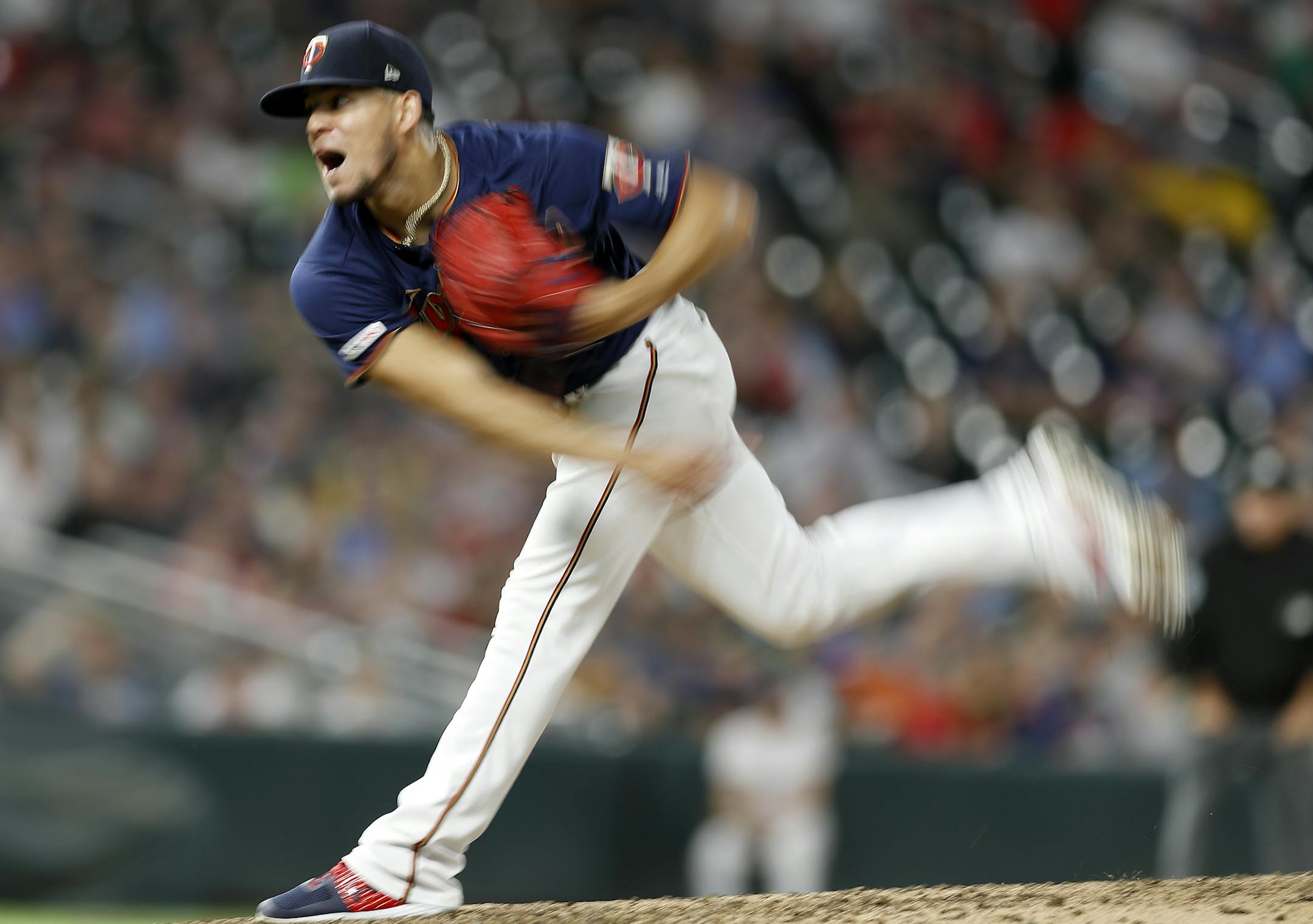 Minnesota Twins starting pitcher Jose Berrios (17) pitched in the seventh inning. ] LEILA NAVIDI &#x2022; leila.navidi@startribune.com BACKGROUND INFORMATION: The Minnesota Twins play the Washington Nationals at Target Field in Minneapolis on Tuesday, September 10, 2019.