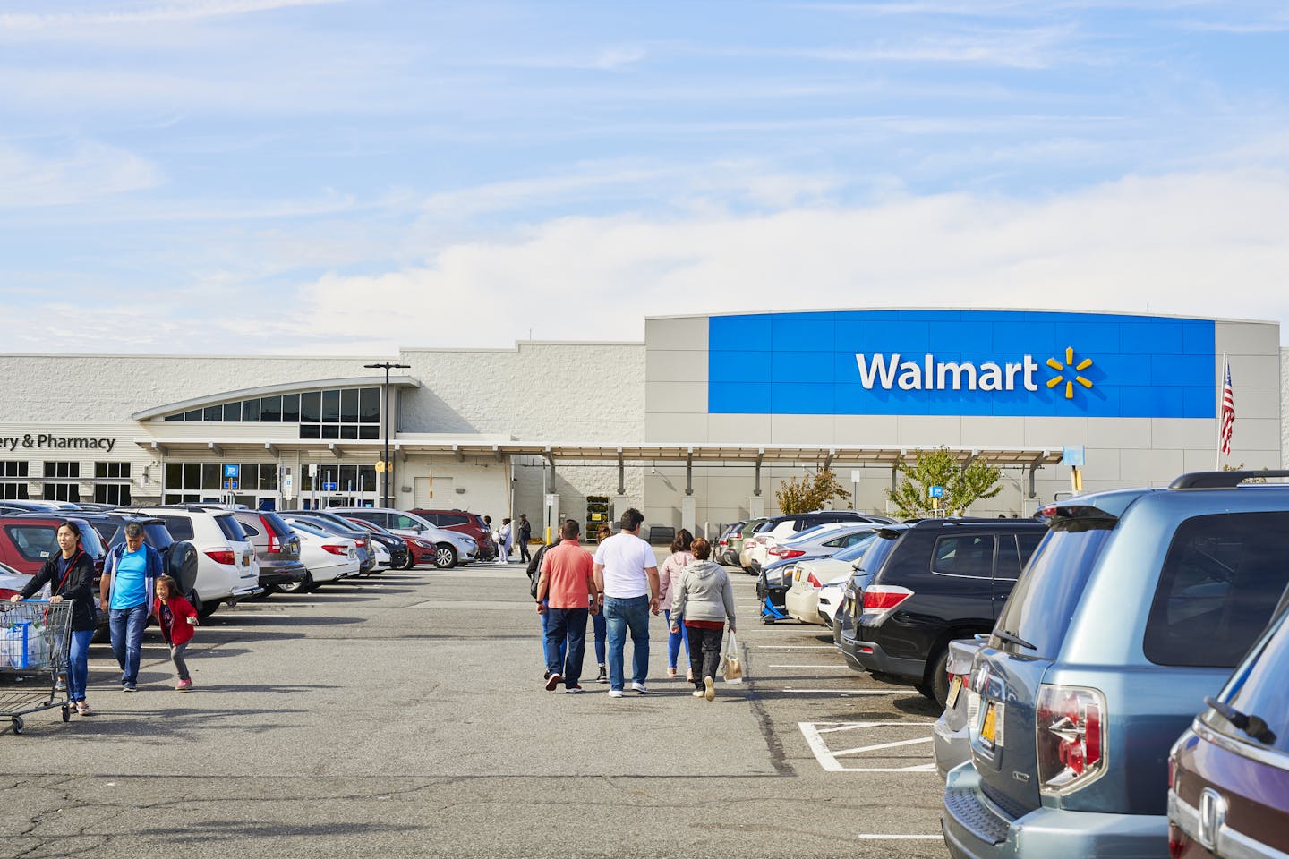 Outside a Walmart in Secaucus, N.J., Oct. 13, 2019. Walmart gave out $5 million in bonuses this week to Minnesota workers to reward them for working through the pandemic.