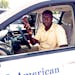 Cab driver Komlan Akakpo shows the Square smartphone device he uses in his cab at Minneapolis-St. Paul International Airport.