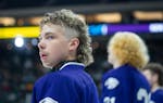 New Ulm's Bryer Lang displays the classic flow: Ramen up top, mullet in the back with tight sides and a caterpillar on the lip for good measure.