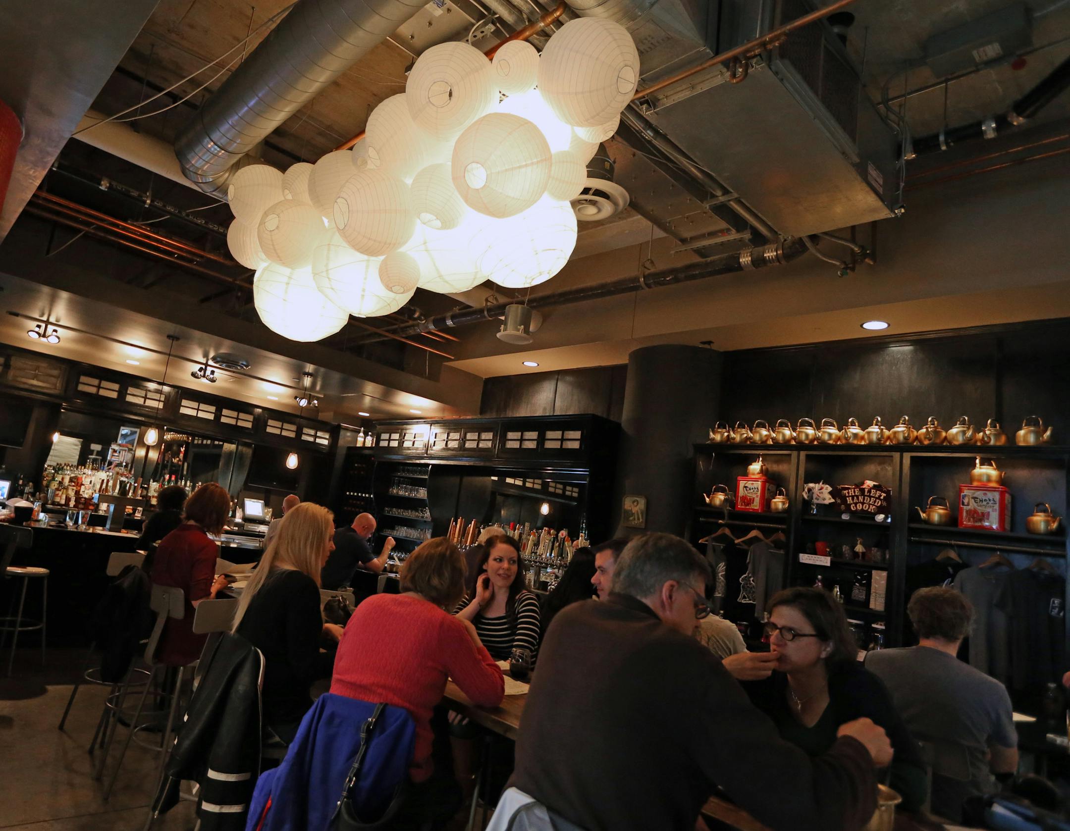 Bar area at the Rabbit Hole. Restaurant review: Rabbit Hole, the Korean gastropub in the Midtown Global Market, photographed on 5/9/14. Bruce Bisping/Star Tribune bbisping@startribune.com