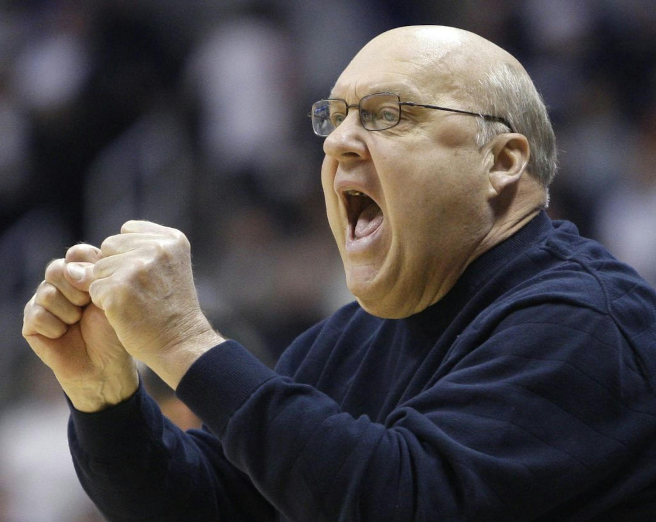 Saint Louis men's basketball coach Rick Majerus