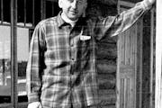 Emery Bulinski - ~ dad on the porch of the newly constructed Snowbank Lodge. 1967