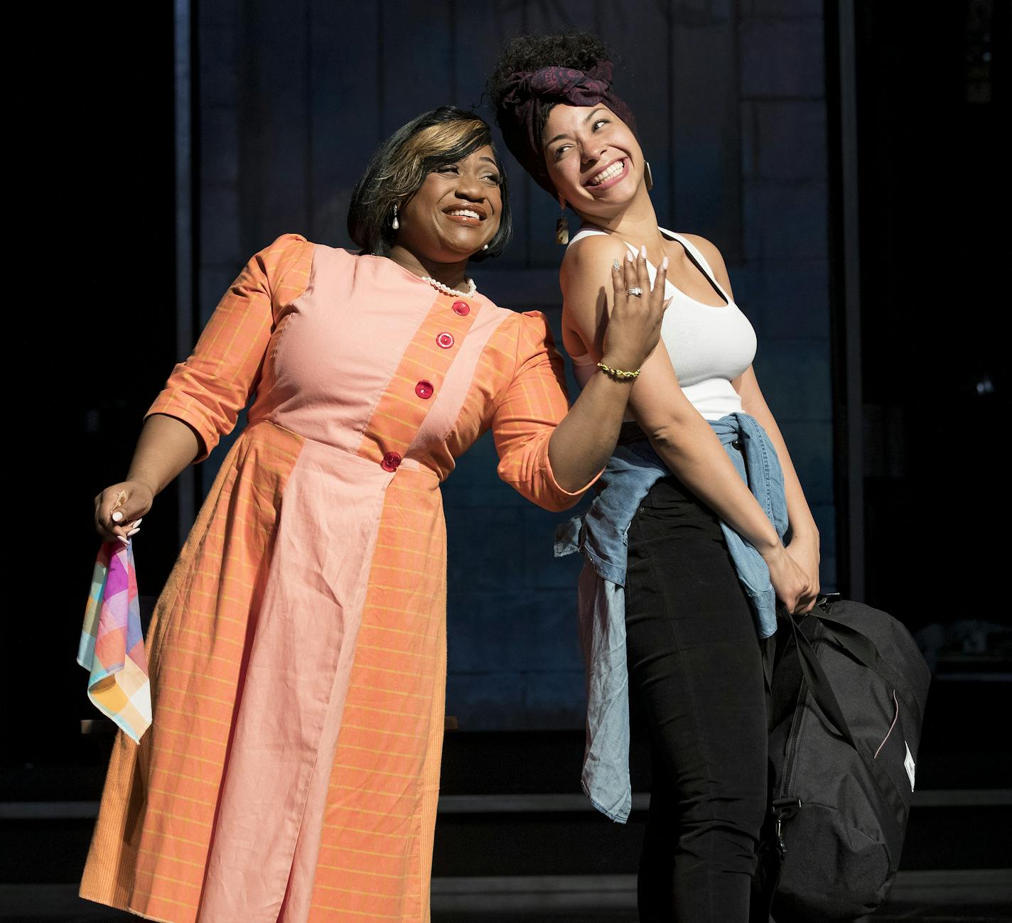 Jamecia Bennett and Alexis Sims in &#x201c; Girl Shakes Loose.&#x201d;