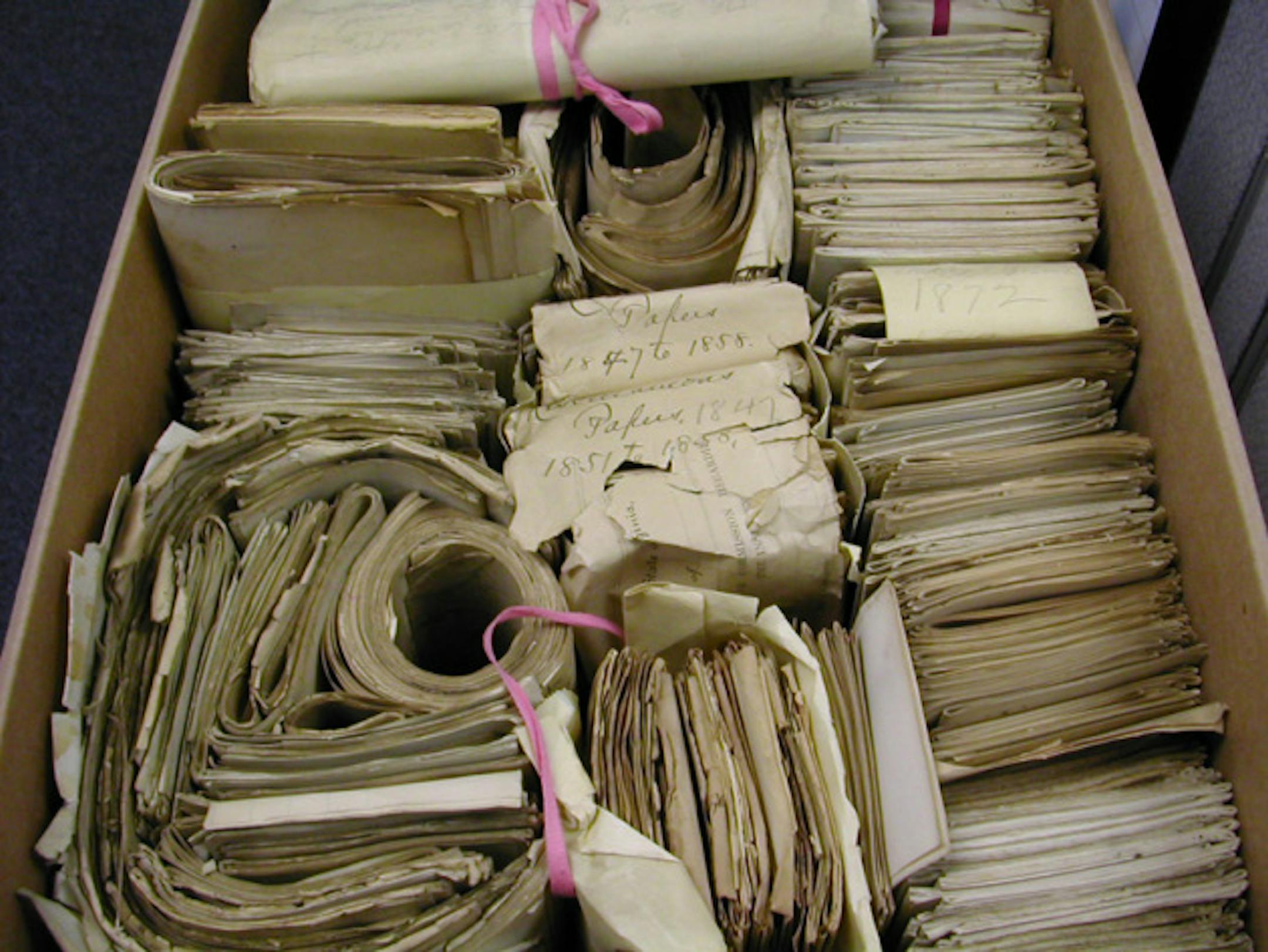 Court records, the old, old way