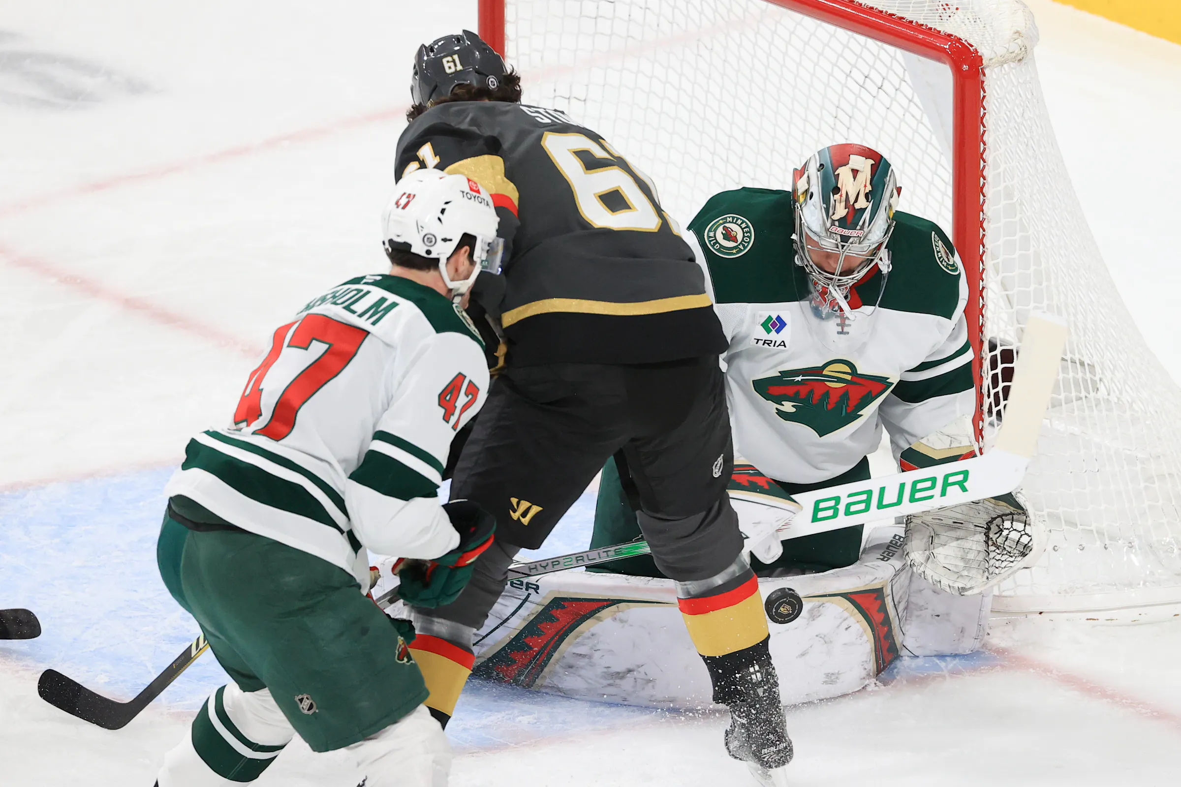 Wild hängt eine Weile mit den Golden Knights mit, bis der ...