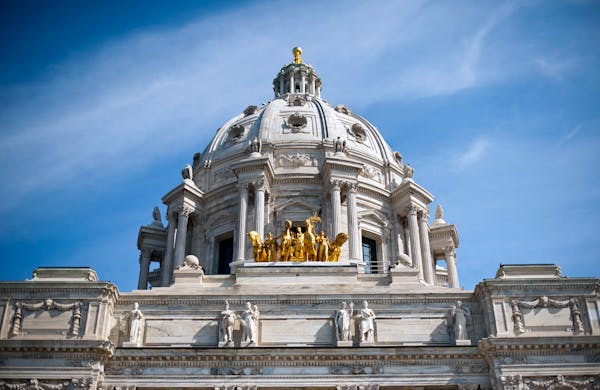 The exterior of the Minnesota State Capitol   Tuesday, May 7, 2013    ]   GLEN STUBBE * gstubbe@startribune.com  EDS, for any file use ORG XMIT: MIN13