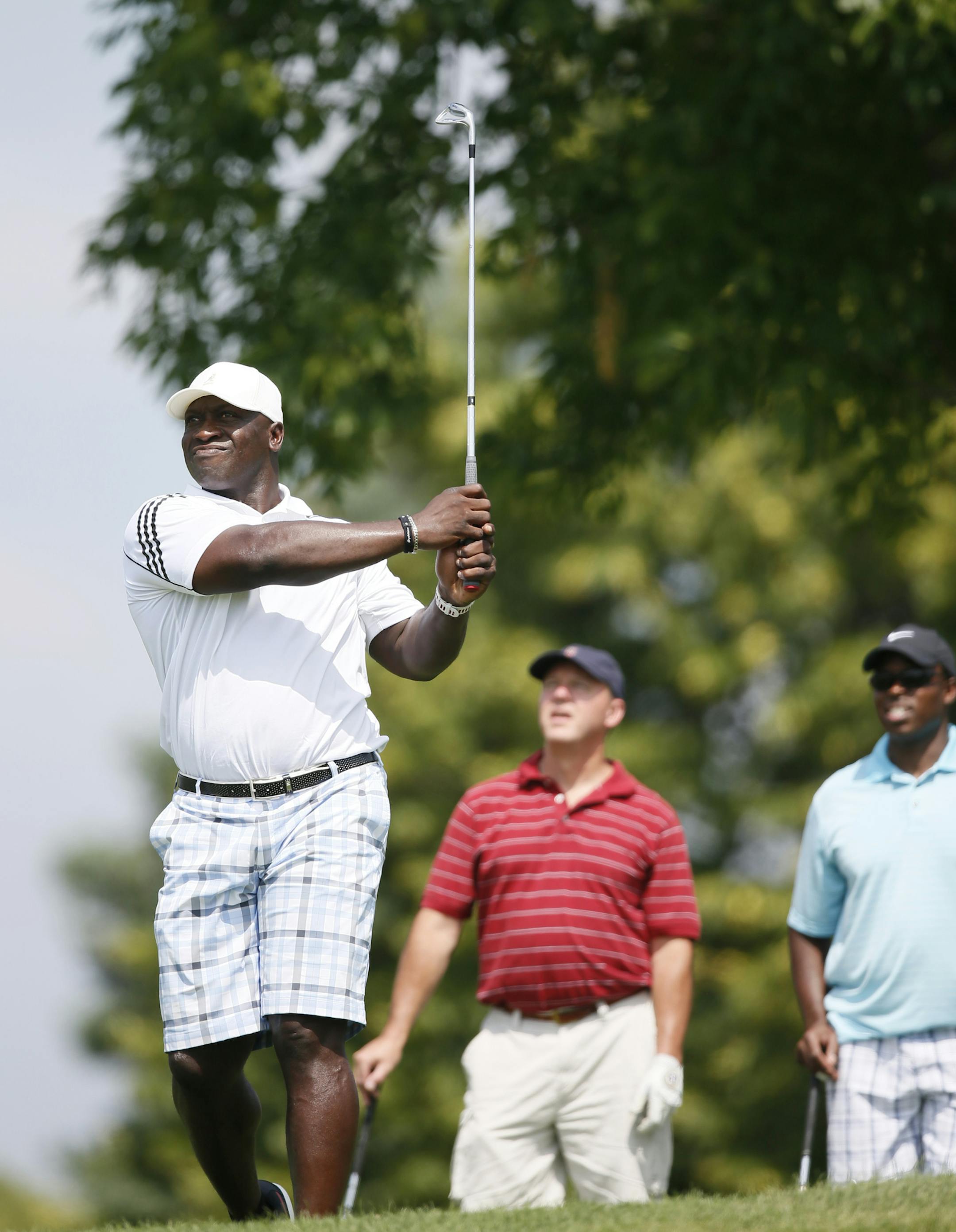 Former Minnesota Vikings John Randle played a round of golf at Hazeltine July 15, 2013 during a charity event to raise funds for St. David's Center for Child & Family Development.. ] JERRY HOLT &#x201a;&#xc4;&#xa2; jerry.holt@startribune.com