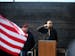 The ninety ninth Veterans Day ceremony took place Saturday, Nov. 11, 2017, at the Vietnam Memorial on the State Capitol grounds in St. Paul, MN. Here,