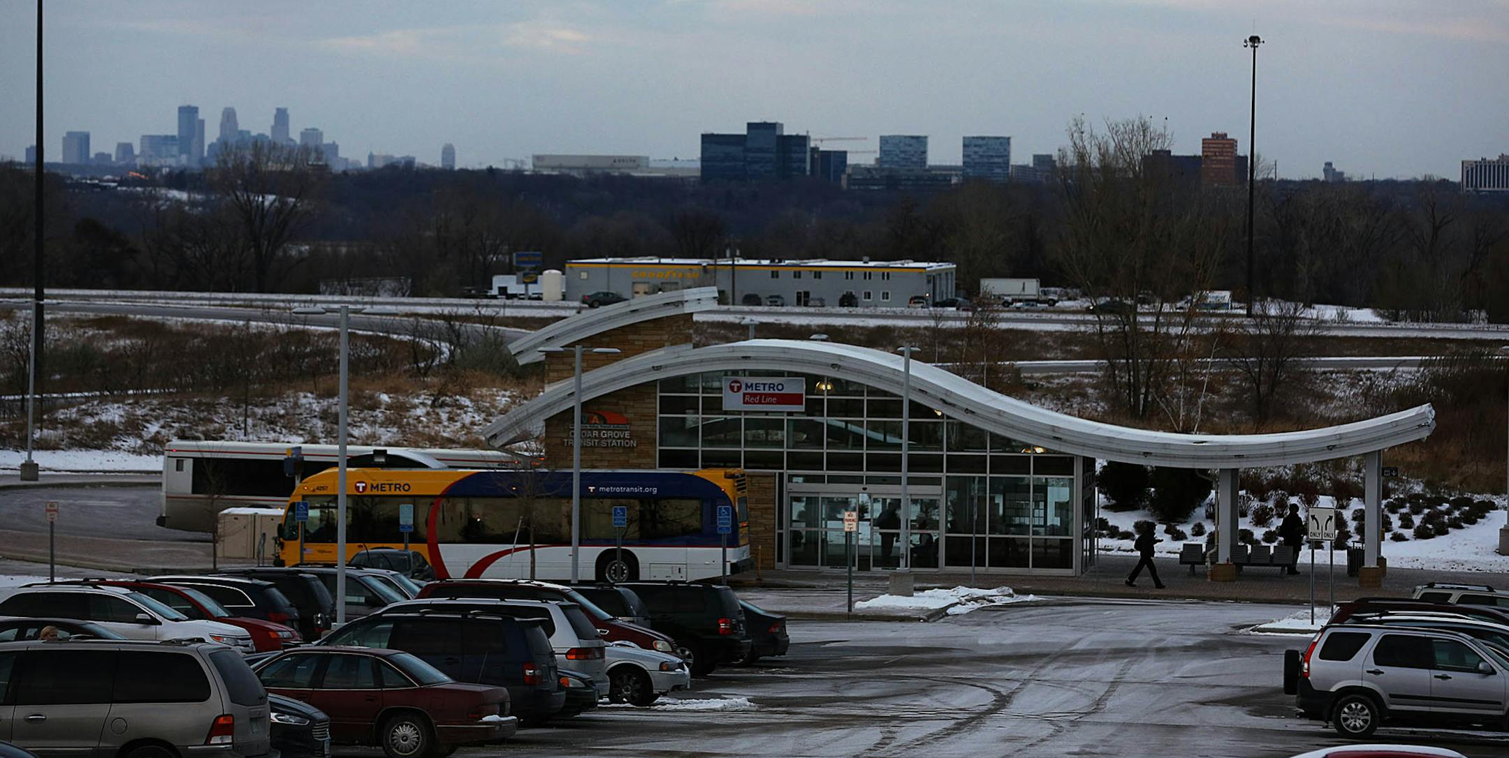 Commuters waited for and boarded busses at the Red Line's Cedar Grove station in Eagan on Wednesday afternoon. ] JIM GEHRZ &#x201a;&#xc4;&#xa2; jgehrz@startribune.com / Eagan and Apple Valley, MN / November 19, 2014 /4:00 PM / BACKGROUND INFORMATION: Minnesota's first-ever bus rapid transit route will get $9.7 million Wednesday to fix a station that has annoyed passengers and hobbled its effort to operate like a low-budget light rail. The Counties Transit Improvement Board will vote to grant fun