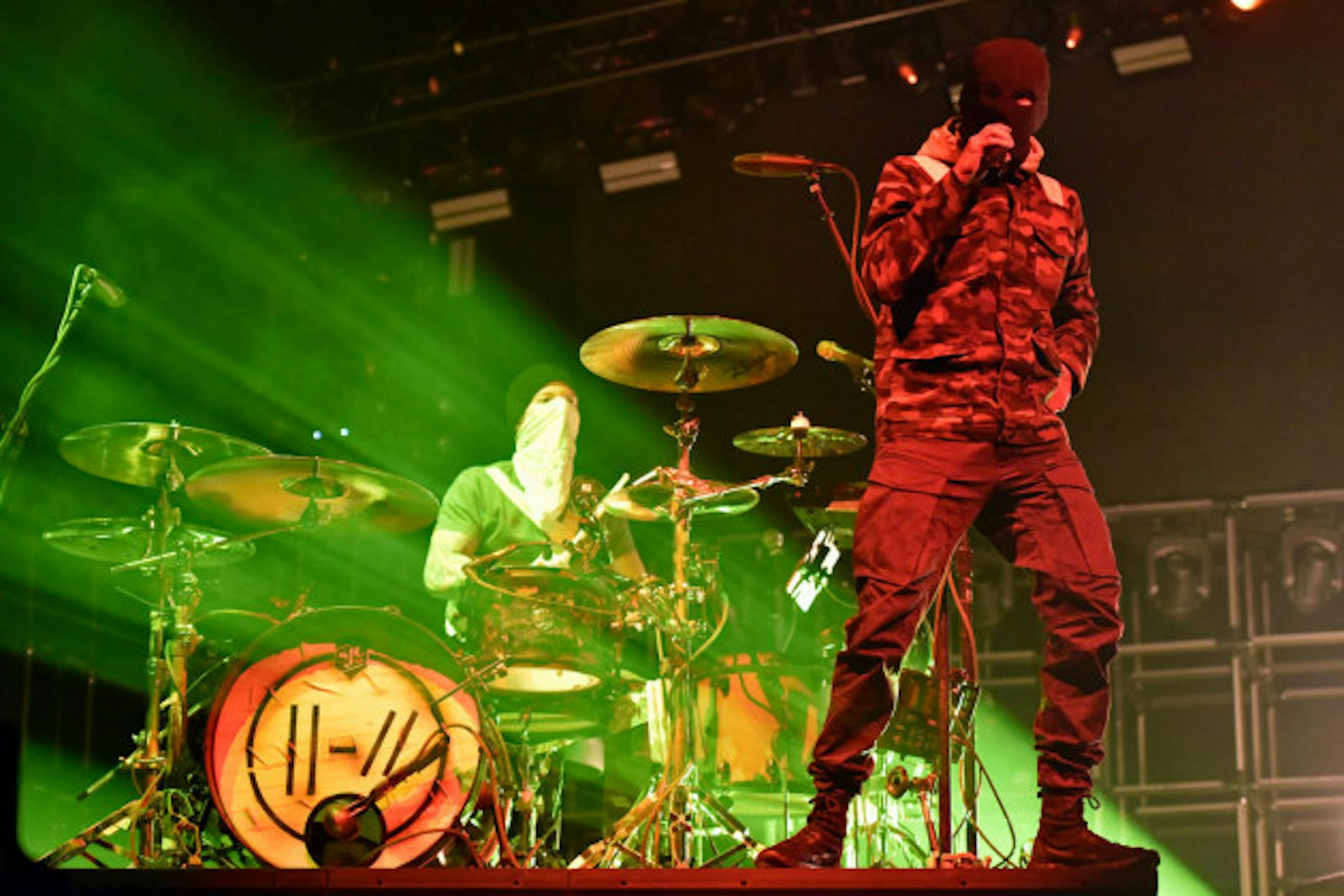 Twenty One Pilots drummer Josh Dun and singer Tyler Joseph have already played two packed arena shows in the Twin Cities. / Rob Grabowski, Invision/AP