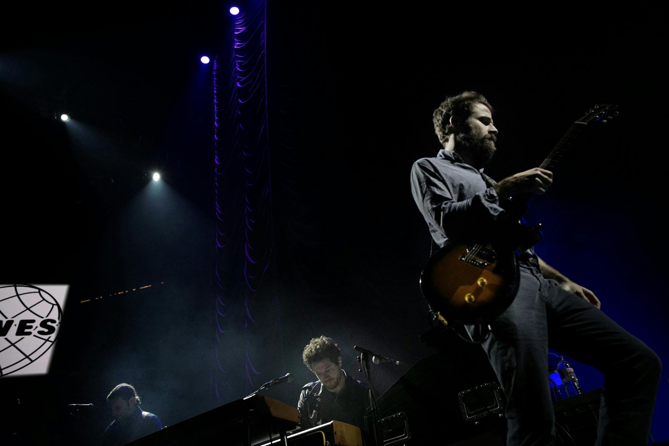 Lead singer and guitarist Taylor Goldsmith jams away. Dawes, a noteworthy favorite here in town, opened for the Kings of Leon.