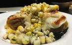 Canneloni with duck confit and grilled corn at the Dough Room.