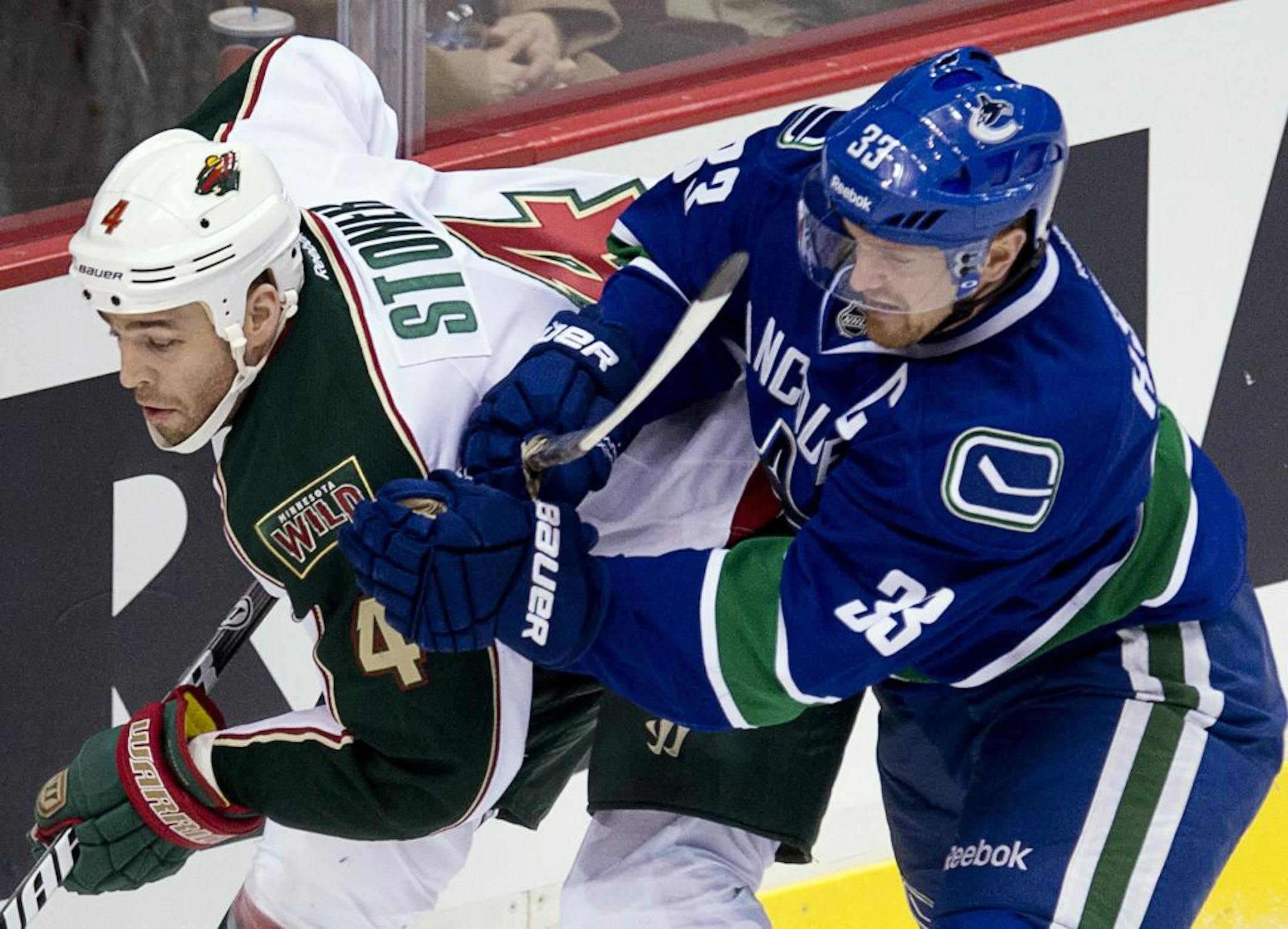 Wild defenseman Clayton Stoner (4)