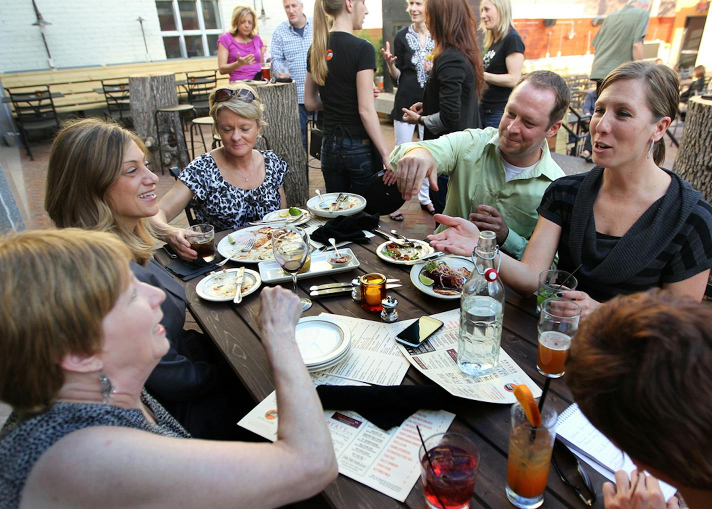 The patio at Butcher & the Boar.