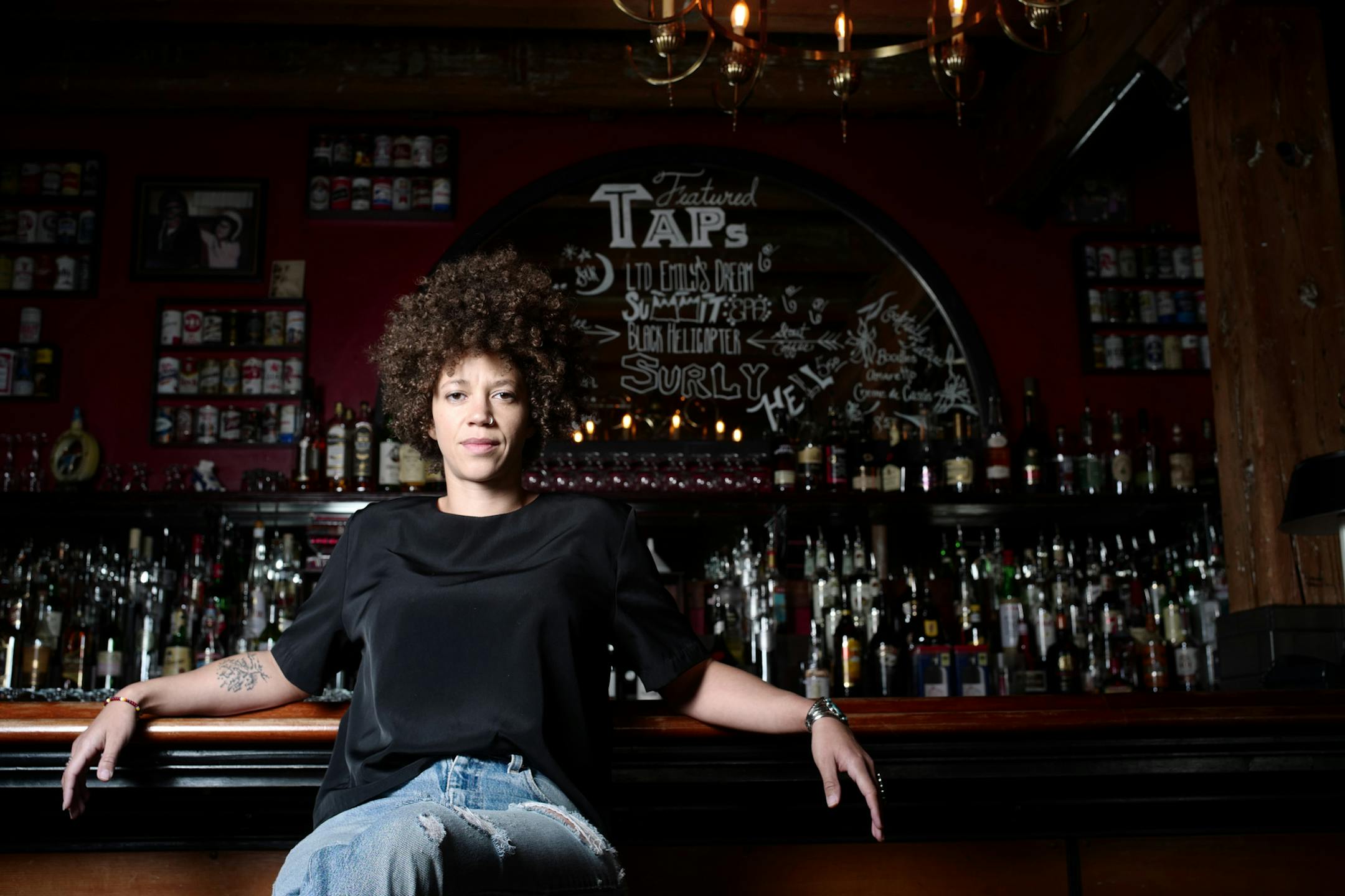 Chastity Brown, shown at Red Stag Supperclub in Minneapolis, has seen doors open since the making of “Silhouette of Sirens,” including opening for Ani DiFranco and singing backup for her on tour.