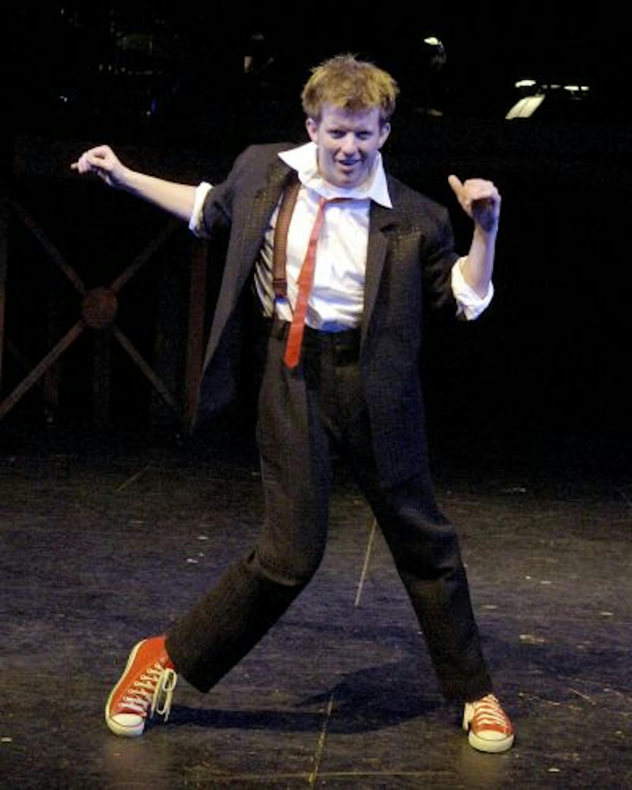 Ben Bakken as Ren in "Footloose" at Chanhassen Dinner Theatre.