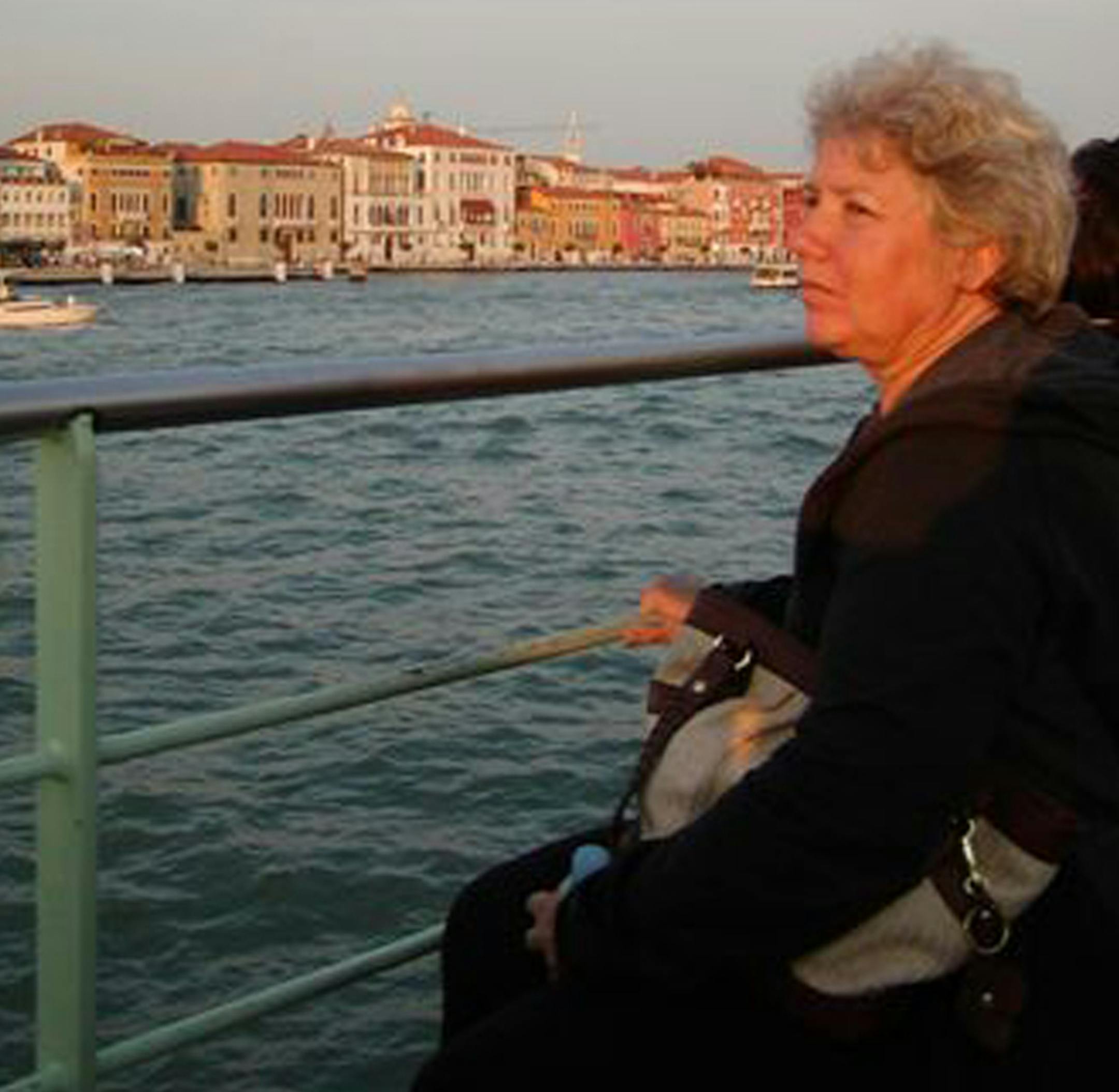 PHOTO COURTESY JAMIE CASSAR. Carolyn J. Cassar in Venice.